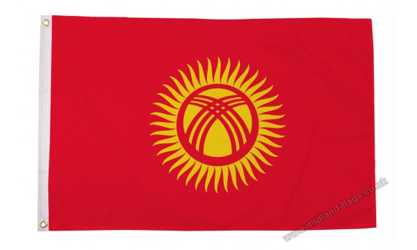 Kyrgyzstan 5ft x 3ft Flag - CLEARANCE